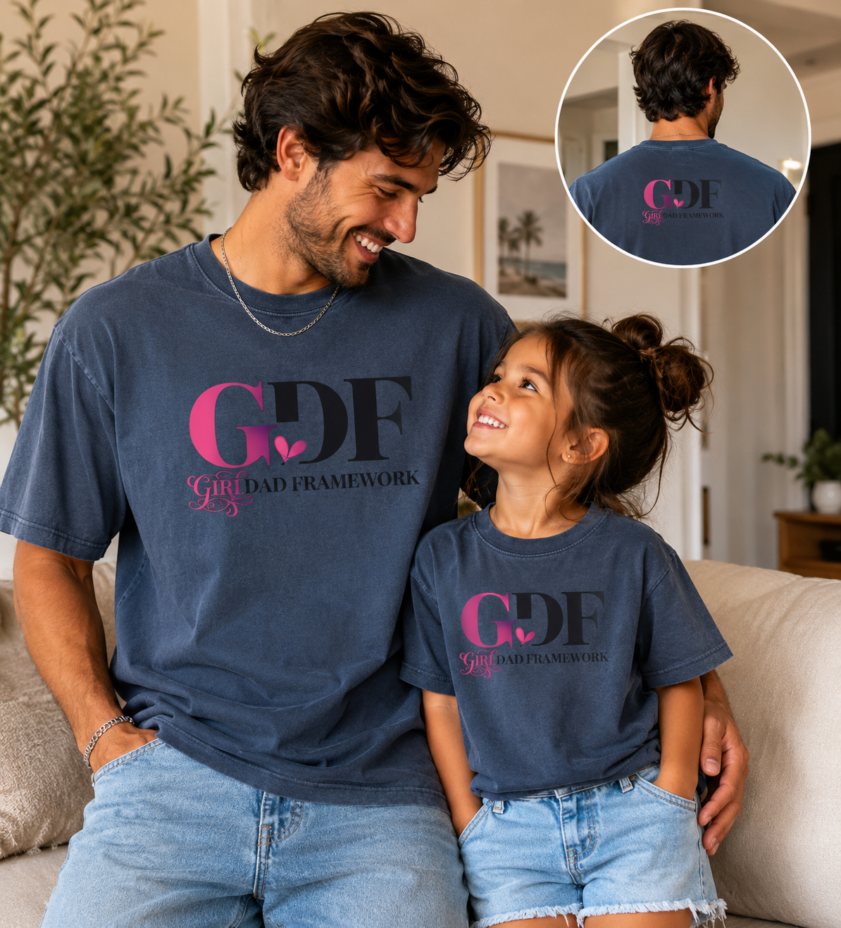 GDF Logo Tee-Denim